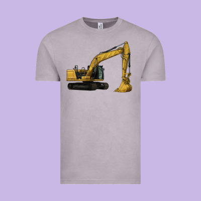 Excavator Vintage Tee Designed By Lillyallendesigns