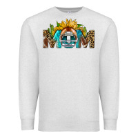 Oatmeal Heather football mom Premium Sweatshirt - BundleAndBundleShop