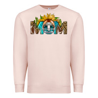 Pale Pink football mom Premium Sweatshirt - BundleAndBundleShop