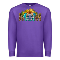 Purple football mom Premium Sweatshirt - BundleAndBundleShop