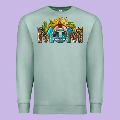 Football Mom Premium Sweatshirt Designed By Bundleandbundleshop