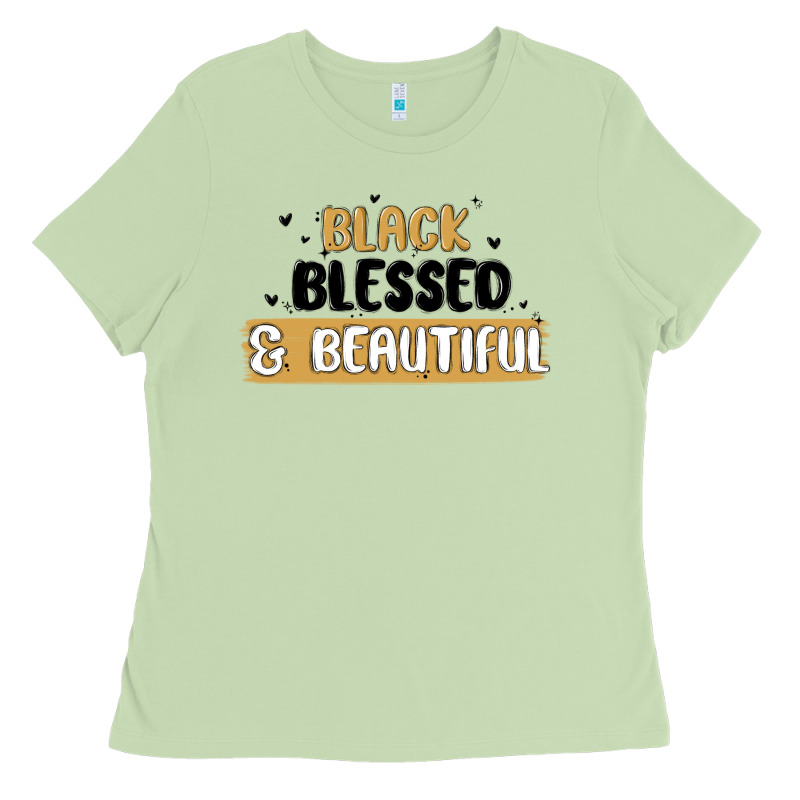 Black Blessed & Beautiful Ladies Tee by MaliasSmallBusiness | Teevron