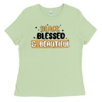 Matcha black blessed & beautiful Ladies Tee - MaliasSmallBusiness