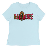 Baby Blue madre floral aztec leopard Ladies Tee - Jasminsmagicworld