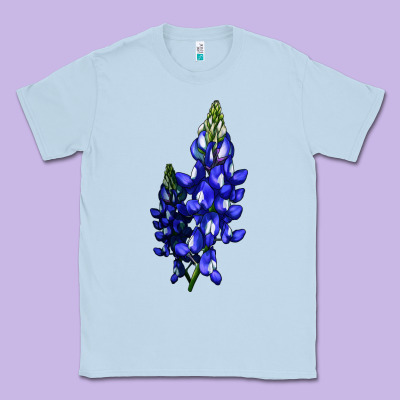 Bluebonnet Flower Classic Tee Designed By Lillyallendesigns