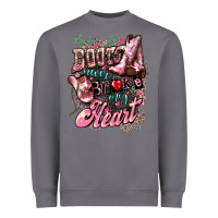 Storm Boots never broke my heart Heavyweight Sweatshirt - HowdyJamesFarm