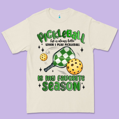 Pickleball Is My Favorite Season Premium Tee Designed By Maliassmallbusiness