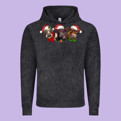 Christmas Heifers Vintage Hoodie Designed By Lillyallendesigns