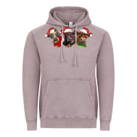 Vintage Zinc christmas heifers Vintage Hoodie - LillyAllenDesigns