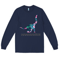 Navy Mamasaurus Dinosaur Long Sleeve Tee - Bettercallsaul