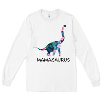 White Mamasaurus Dinosaur Long Sleeve Tee - Bettercallsaul