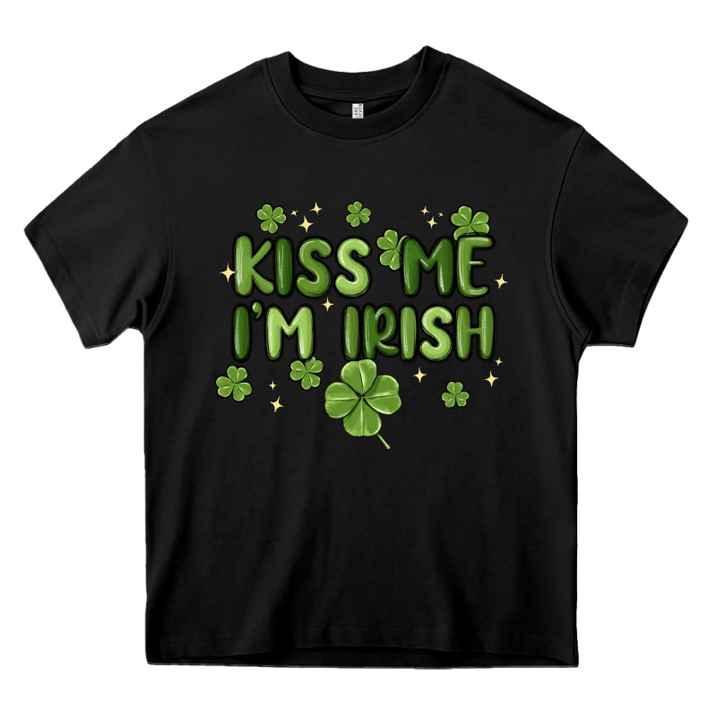 Kiss Me I'm Irish Heavy Core Tee by MaliasSmallBusiness | Teevron