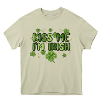Mossy kiss me i'm irish Heavy Core Tee - MaliasSmallBusiness