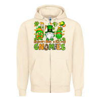 Sandshell St. Patrick's Day shamrockin' with my gnomies Zipper Hoodie - OliviaCreatesArt