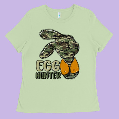 Egg Hunter Ladies Tee Designed By Maliassmallbusiness