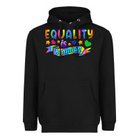 Black Equality Is Beautiful Heavyweight Hoodie - BundleAndBundleShop