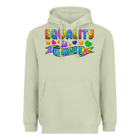 Matcha Equality Is Beautiful Heavyweight Hoodie - BundleAndBundleShop