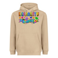 Mushroom Equality Is Beautiful Heavyweight Hoodie - BundleAndBundleShop