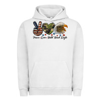 Pigment Lunar Rock peace love bald head eagle Urban Hoodie - LillyAllenDesigns