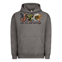 Pigment Tornado peace love bald head eagle Urban Hoodie - LillyAllenDesigns