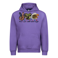 Tulip peace love bald head eagle Urban Hoodie - LillyAllenDesigns