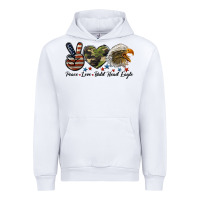 White peace love bald head eagle Urban Hoodie - LillyAllenDesigns