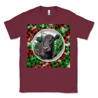 Burgundy christmas black angus cow Classic Tee - LillyAllenDesigns