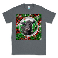 Charcoal Heather christmas black angus cow Classic Tee - LillyAllenDesigns