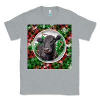 Heather Grey christmas black angus cow Classic Tee - LillyAllenDesigns