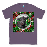 Lavender christmas black angus cow Classic Tee - LillyAllenDesigns