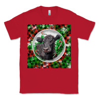 Red christmas black angus cow Classic Tee - LillyAllenDesigns