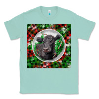 Seafoam christmas black angus cow Classic Tee - LillyAllenDesigns