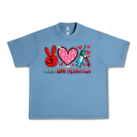 Pebble Blue peace love phlebotomy Urban Heavy Tee - Artiststas