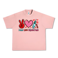 Salmon peace love phlebotomy Urban Heavy Tee - Artiststas