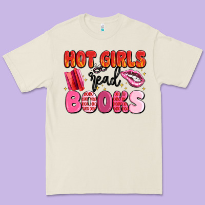 Hot Girls Read Books Premium Tee Designed By Maliassmallbusiness