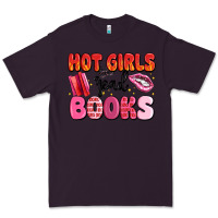 Plum hot girls read books Premium Tee - MaliasSmallBusiness