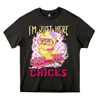 Asphalt i'm just here for the chicks Heavy Core Tee - MaliasSmallBusiness