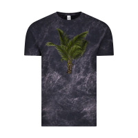 Cloud Black palm tree Vintage Tee - LillyAllenDesigns