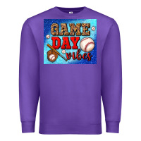Purple game day vibes mouse pad Premium Sweatshirt - BundleAndBundleShop