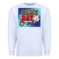 White game day vibes mouse pad Premium Sweatshirt - BundleAndBundleShop