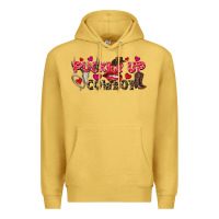 Antique Gold Pucker Up Cowboy Valentine's Day Premium Hoodie - FaDigitalArtStudio