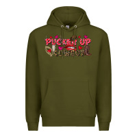 Army Green Pucker Up Cowboy Valentine's Day Premium Hoodie - FaDigitalArtStudio
