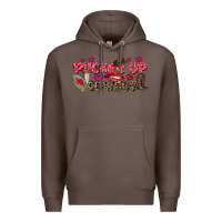 Coffee Pucker Up Cowboy Valentine's Day Premium Hoodie - FaDigitalArtStudio
