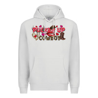 Pucker Up Cowboy Valentine's Day Premium Hoodie | Teevron