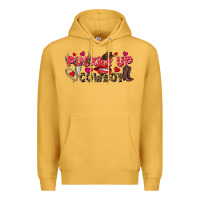 Mustard Pucker Up Cowboy Valentine's Day Premium Hoodie - FaDigitalArtStudio