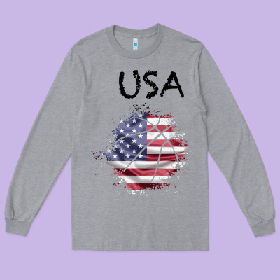 Usa Long Sleeve Tee Designed By Bettercallsaul
