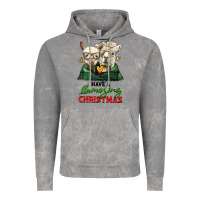 Cloud Rock have a llamazing christmas alpaca head Vintage Hoodie - LillyAllenDesigns