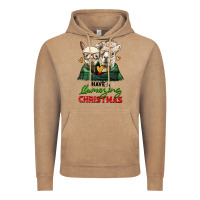 Vintage Coffee have a llamazing christmas alpaca head Vintage Hoodie - LillyAllenDesigns