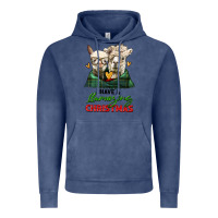 Vintage Denim have a llamazing christmas alpaca head Vintage Hoodie - LillyAllenDesigns
