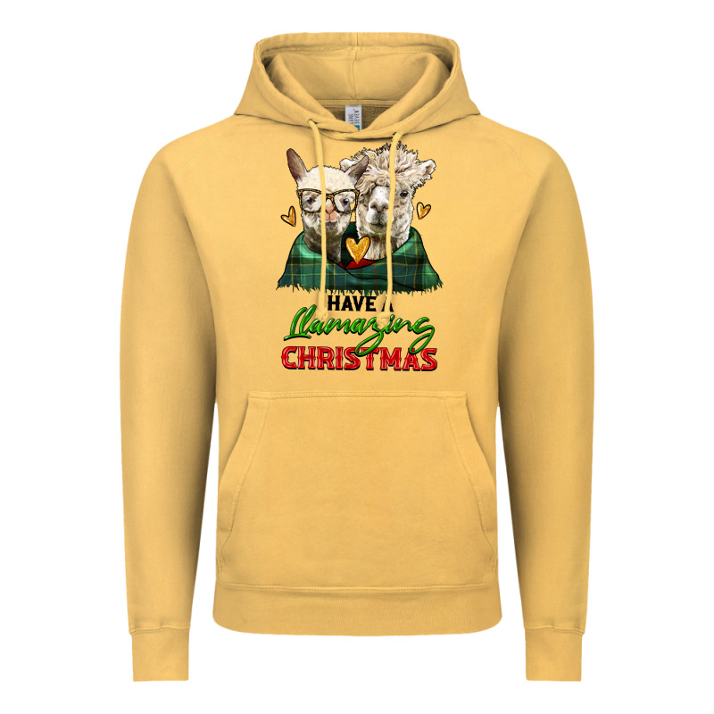 Have A Llamazing Christmas Alpaca Head Vintage Hoodie by LillyAllenDesigns | Teevron